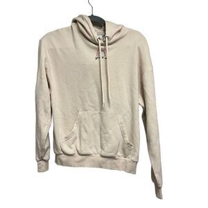 MONKI Give It All Off White Give It All Rainbow Crewneck Sweater Size XS